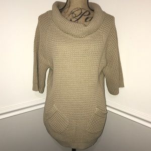 Tan / brown tunic sweater | one size